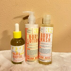 Miim.Miic #32 WARM GOURMAND BODY WASH, BODY LOTION, HAIR & BODY OIL